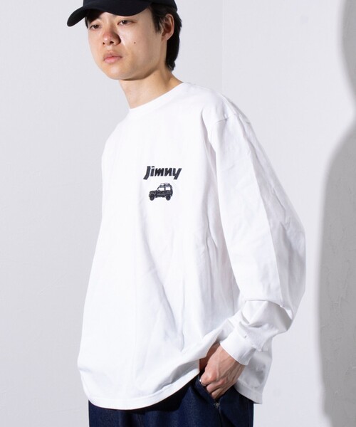 WILDERNESS EXPERIENCE（ウィルダネスエクスペリエンス）の「【WILDERNESS EXPERIENCE×JIMNY】別注バックプリント 長袖Tシャツ ロンT（Tシャツ/カットソー・メンズ・オフホワイト/インディゴブルー/ブラック・M/L）」の15枚目の写真
