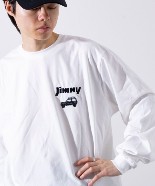 WILDERNESS EXPERIENCE（ウィルダネスエクスペリエンス）の「【WILDERNESS EXPERIENCE×JIMNY】別注バックプリント 長袖Tシャツ ロンT（Tシャツ/カットソー・メンズ・オフホワイト/インディゴブルー/ブラック・M/L）」の17枚目の写真