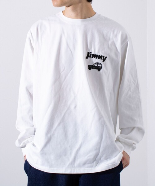 WILDERNESS EXPERIENCE（ウィルダネスエクスペリエンス）の「【WILDERNESS EXPERIENCE×JIMNY】別注バックプリント 長袖Tシャツ ロンT（Tシャツ/カットソー・メンズ・オフホワイト/インディゴブルー/ブラック・M/L）」の18枚目の写真