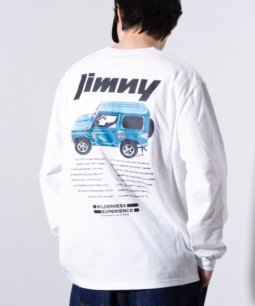 WILDERNESS EXPERIENCE（ウィルダネスエクスペリエンス）の「【WILDERNESS EXPERIENCE×JIMNY】別注バックプリント 長袖Tシャツ ロンT（Tシャツ/カットソー・メンズ・オフホワイト/インディゴブルー/ブラック・M/L）」の19枚目の写真