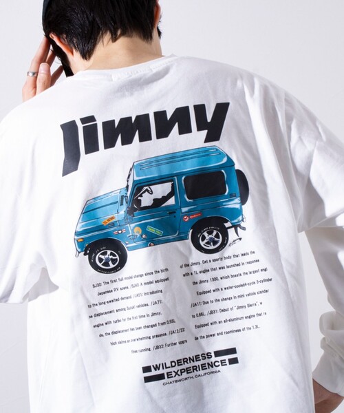 WILDERNESS EXPERIENCE（ウィルダネスエクスペリエンス）の「【WILDERNESS EXPERIENCE×JIMNY】別注バックプリント 長袖Tシャツ ロンT（Tシャツ/カットソー・メンズ・オフホワイト/インディゴブルー/ブラック・M/L）」の20枚目の写真