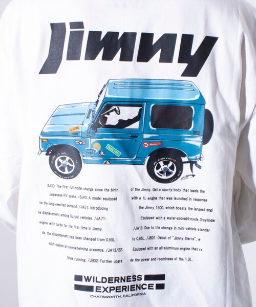WILDERNESS EXPERIENCE（ウィルダネスエクスペリエンス）の「【WILDERNESS EXPERIENCE×JIMNY】別注バックプリント 長袖Tシャツ ロンT（Tシャツ/カットソー・メンズ・オフホワイト/インディゴブルー/ブラック・M/L）」の22枚目の写真