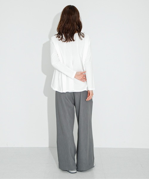 URBAN RESEARCH Sonny Label（アーバンリサーチサニーレーベル）の「バックタックフレアカットプルオーバー（Tシャツ/カットソー・レディース・オフホワイト/チャコールグレー/ベージュ系その他・FREE）」の13枚目の写真