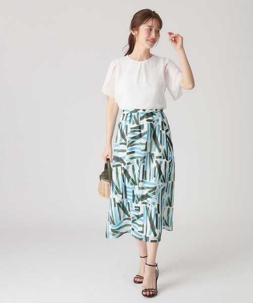 COUP DE CHANCE(クードシャンス)の「【洗える/日本製】チューリップ袖ブラウス(シャツ/ブラウス・レディース・ブラック/ホワイト/オレンジ/ブルー系その他・34/36/38/40)」の18枚目の写真