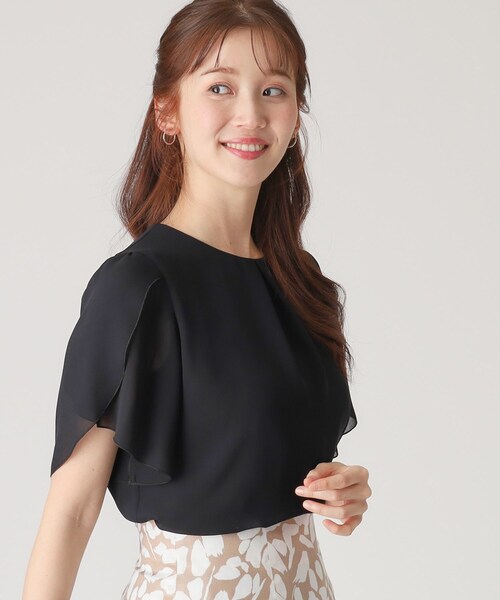 COUP DE CHANCE(クードシャンス)の「【洗える/日本製】チューリップ袖ブラウス(シャツ/ブラウス・レディース・ブラック/ホワイト/オレンジ/ブルー系その他・34/36/38/40)」の20枚目の写真