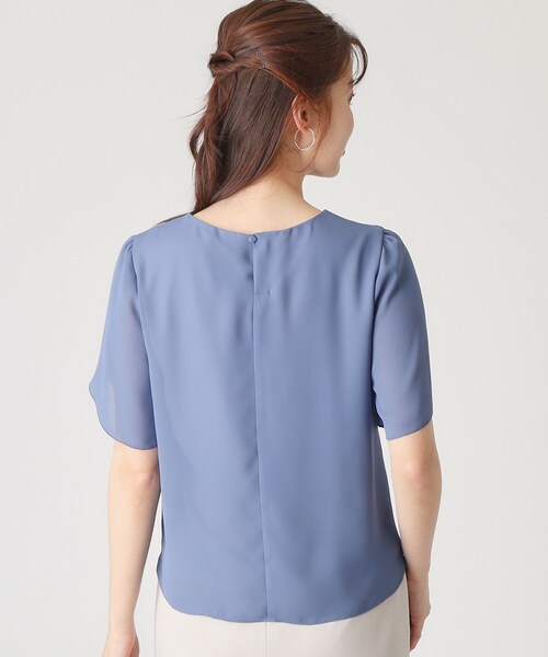 COUP DE CHANCE(クードシャンス)の「【洗える/日本製】チューリップ袖ブラウス(シャツ/ブラウス・レディース・ブラック/ホワイト/オレンジ/ブルー系その他・34/36/38/40)」の11枚目の写真