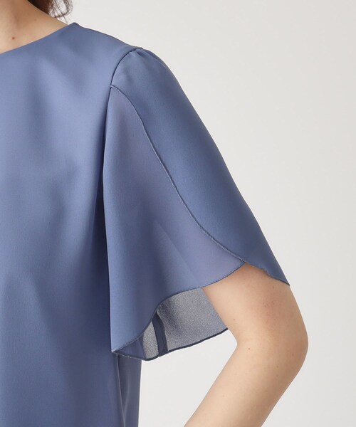 COUP DE CHANCE(クードシャンス)の「【洗える/日本製】チューリップ袖ブラウス(シャツ/ブラウス・レディース・ブラック/ホワイト/オレンジ/ブルー系その他・34/36/38/40)」の14枚目の写真