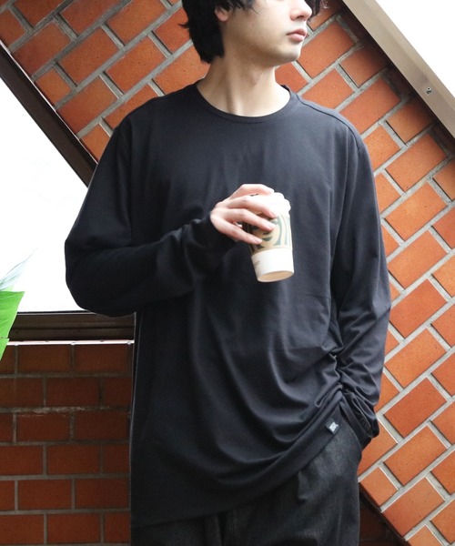 NEW ERA(ニューエラ)の「NEW ERA ロングTシャツ(Tシャツ/カットソー・メンズ・ブラック/グレー系その他/ホワイト/ネイビー系1・MEDIUM/X-LARGE/SMALL/LARGE)」の9枚目の写真
