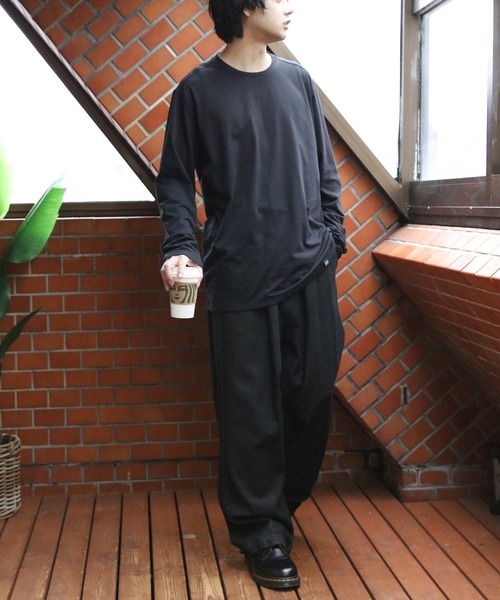 NEW ERA(ニューエラ)の「NEW ERA ロングTシャツ(Tシャツ/カットソー・メンズ・ブラック/グレー系その他/ホワイト/ネイビー系1・MEDIUM/X-LARGE/SMALL/LARGE)」の11枚目の写真