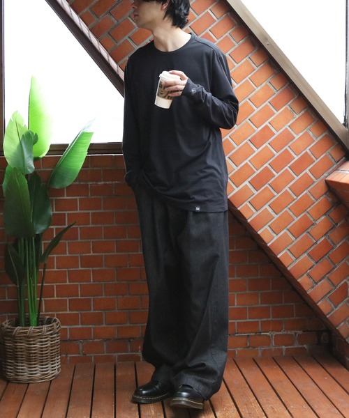NEW ERA(ニューエラ)の「NEW ERA ロングTシャツ(Tシャツ/カットソー・メンズ・ブラック/グレー系その他/ホワイト/ネイビー系1・MEDIUM/X-LARGE/SMALL/LARGE)」の13枚目の写真
