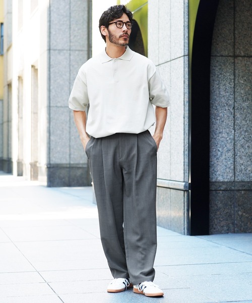 jiggys shop(ジギーズショップ)の「リネンライク ドライタッチ セミワイド ウェストアジャストベルト 1タックパンツ(その他パンツ・メンズ・グレー/グレー系その他・LARGE/MEDIUM/X-LARGE/SMALL)」の6枚目の写真