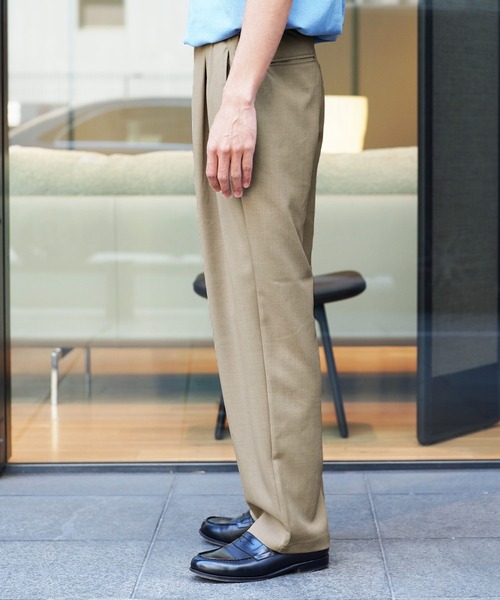 jiggys shop(ジギーズショップ)の「リネンライク ドライタッチ セミワイド ウェストアジャストベルト 1タックパンツ(その他パンツ・メンズ・グレー/グレー系その他・LARGE/MEDIUM/X-LARGE/SMALL)」の17枚目の写真