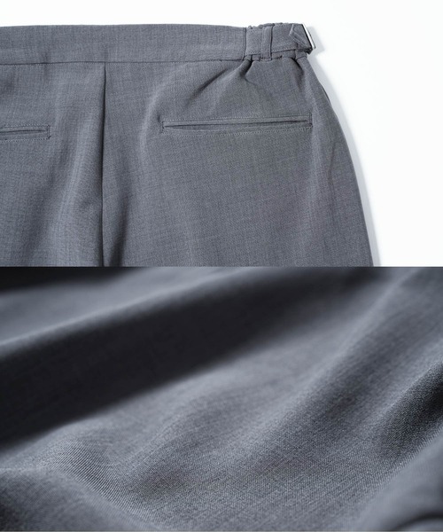 jiggys shop(ジギーズショップ)の「リネンライク ドライタッチ セミワイド ウェストアジャストベルト 1タックパンツ(その他パンツ・メンズ・グレー/グレー系その他・LARGE/MEDIUM/X-LARGE/SMALL)」の13枚目の写真