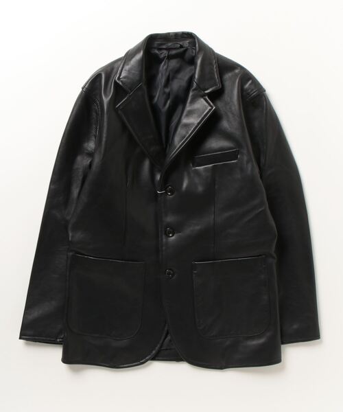 NANO universe（ナノユニバース）の「レザージャケット（その他アウター・メンズ・ブラック・M）」の2枚目の写真