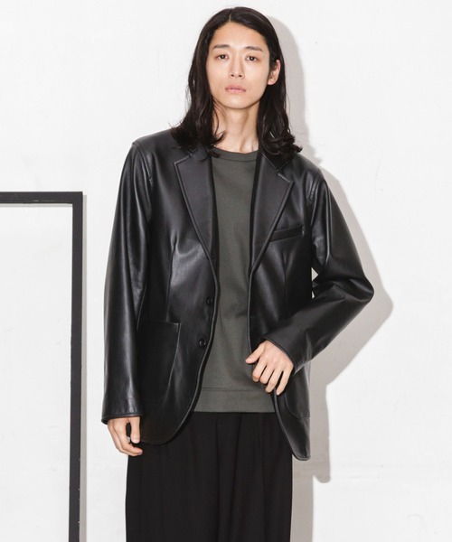 NANO universe（ナノユニバース）の「レザージャケット（その他アウター・メンズ・ブラック・M）」の5枚目の写真