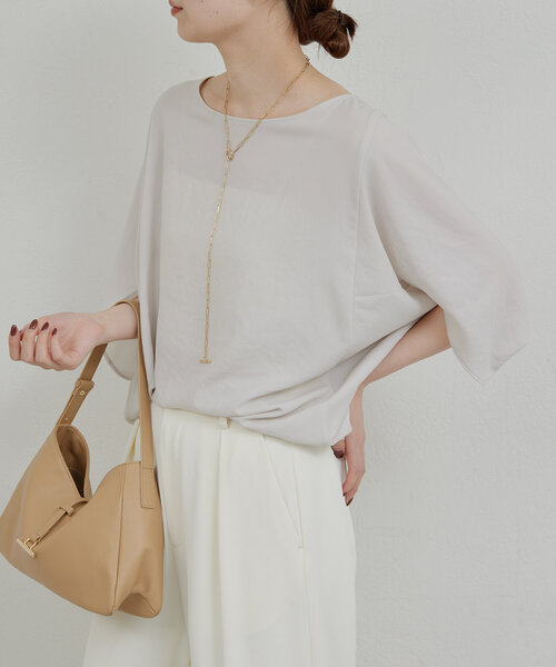 GALLARDAGALANTE（ガリャルダガランテ）の「【2.718】フロントバーワンショルダー（ショルダーバッグ・レディース・ベージュ/ブラック・FREE）」の8枚目の写真