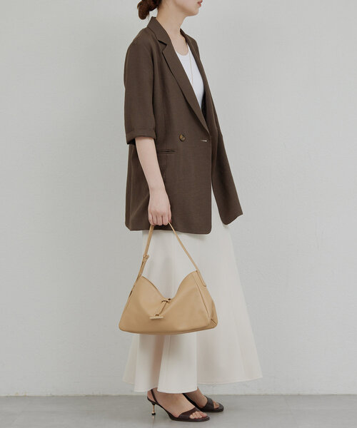 GALLARDAGALANTE（ガリャルダガランテ）の「【2.718】フロントバーワンショルダー（ショルダーバッグ・レディース・ベージュ/ブラック・FREE）」の11枚目の写真