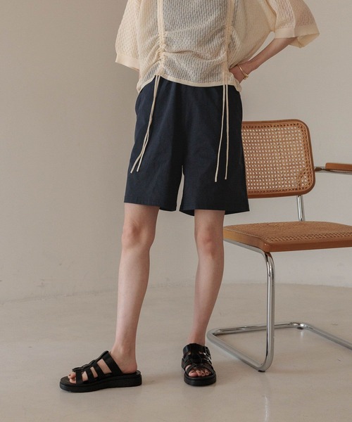 LOWRYS FARM（ローリーズファーム）の「オーシャンパシフィック／ラッシュショーツ 292211（ラッシュガード・レディース・ブラック/カーキ・FREE）」の13枚目の写真