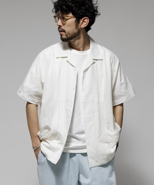 FREAK'S STORE フリークスストア アイボリー シャツ・ブラウス S セール】オープンカラーシャツ（シャツ/ブラウス）｜FREAK'S