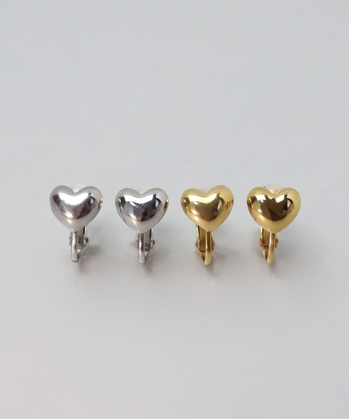 ieLS(イエルズ)の「金属アレルギー対応「ieLS」ステンレス ハートイヤリング(イヤリング・レディース・ゴールド/シルバー・ONE SIZE)」の6枚目の写真