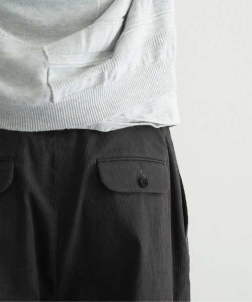 WhoWhat（フーワット）の「who what 2TUCK TROUSERS（スラックス・メンズ・ブラック・SMALL/MEDIUM）」の4枚目の写真