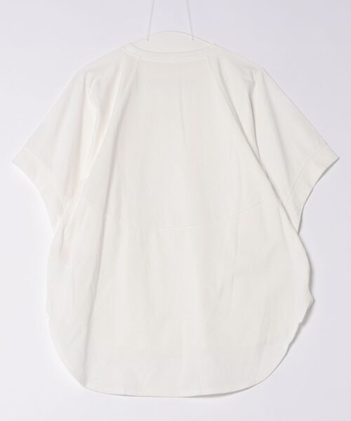 UNDICI・NOVE(ウンディッチノーベ)の「【AECA BLANC】アエカブラン/オーガニックコットン コクーンプルオーバー(Tシャツ/カットソー・レディース・ホワイト/ブラウン・M)」の3枚目の写真
