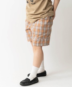オンブレチェックガーデニングショーツ