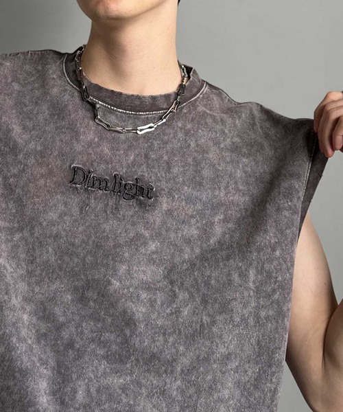 Classical Origin（クラシカルオリジン）の「【Classical Origin】紐刺繍スノーウォッシュ加工ノースリーブTシャツ／String Embroidery Snow-Washed Sleeveless T-Shirt（タンクトップ・メンズ・ブラック/グレー/レッド・SMALL/MEDIUM/LARGE）」の2枚目の写真
