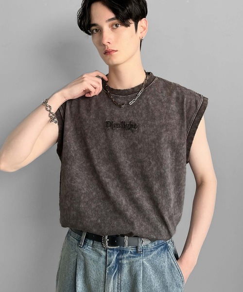 Classical Origin（クラシカルオリジン）の「【Classical Origin】紐刺繍スノーウォッシュ加工ノースリーブTシャツ／String Embroidery Snow-Washed Sleeveless T-Shirt（タンクトップ・メンズ・ブラック/グレー/レッド・SMALL/MEDIUM/LARGE）」の12枚目の写真