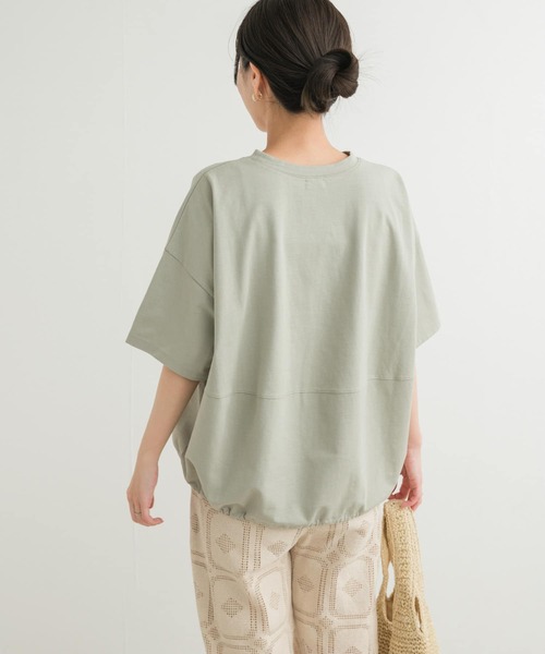 URBAN RESEARCH DOORS（アーバンリサーチドアーズ）の「『再入荷』ヘムドロストプルオーバー（Tシャツ/カットソー・レディース・ミント/オフホワイト/チャコールグレー・MEDIUM）」の22枚目の写真