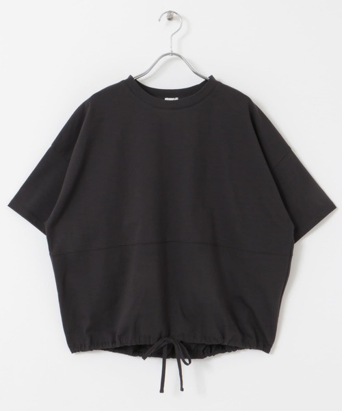 URBAN RESEARCH DOORS（アーバンリサーチドアーズ）の「『再入荷』ヘムドロストプルオーバー（Tシャツ/カットソー・レディース・オフホワイト/ミント/チャコールグレー・MEDIUM）」の14枚目の写真