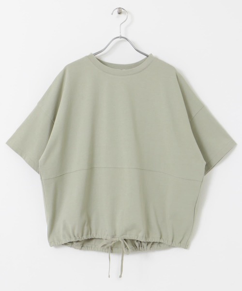 URBAN RESEARCH DOORS（アーバンリサーチドアーズ）の「『再入荷』ヘムドロストプルオーバー（Tシャツ/カットソー・レディース・オフホワイト/ミント/チャコールグレー・MEDIUM）」の15枚目の写真