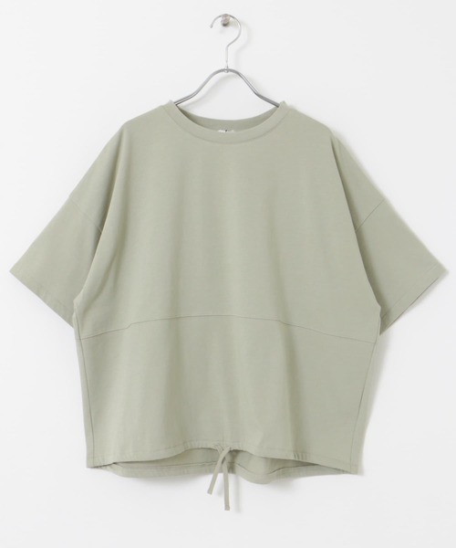 URBAN RESEARCH DOORS（アーバンリサーチドアーズ）の「『再入荷』ヘムドロストプルオーバー（Tシャツ/カットソー・レディース・オフホワイト/ミント/チャコールグレー・MEDIUM）」の16枚目の写真