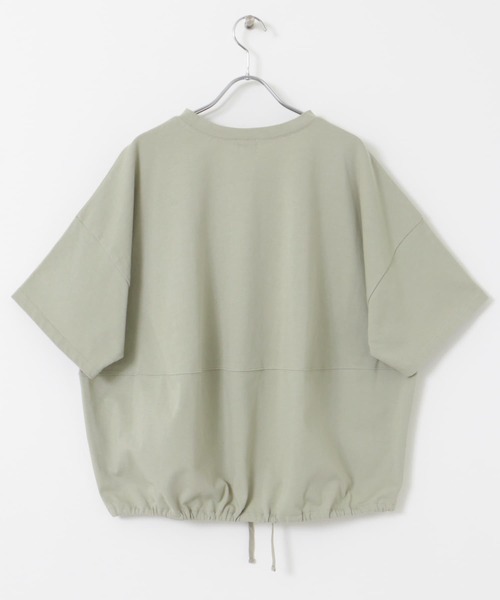 URBAN RESEARCH DOORS（アーバンリサーチドアーズ）の「『再入荷』ヘムドロストプルオーバー（Tシャツ/カットソー・レディース・オフホワイト/ミント/チャコールグレー・MEDIUM）」の17枚目の写真