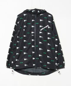SAINT LAURENT PARIS 名作 フラミンゴ柄テディジャケット ブランド古着】フラミンゴ総柄テディジャケット（ダウン