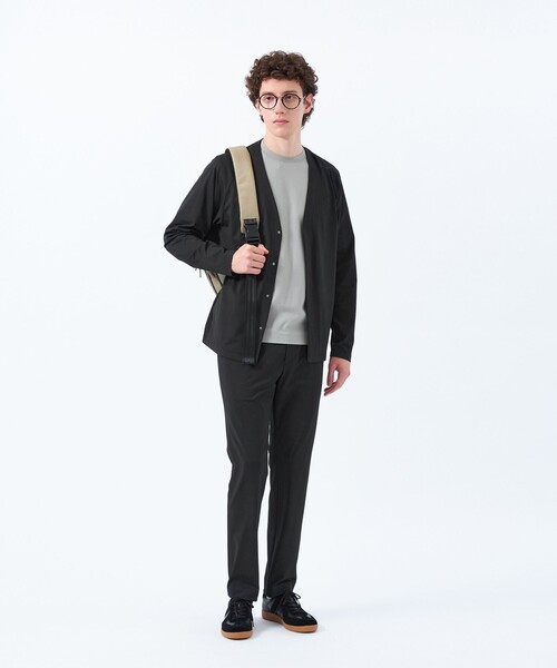 MACKINTOSH PHILOSOPHY（ﾏｯｷﾝﾄｯｼｭ ﾌｨﾛｿﾌｨｰ）の「ドライフラットストレッチ ハイパーストレッチメッシュ カーディガン（カーディガン/ボレロ・メンズ・ブラック/グレー系その他2・40/38）」の4枚目の写真