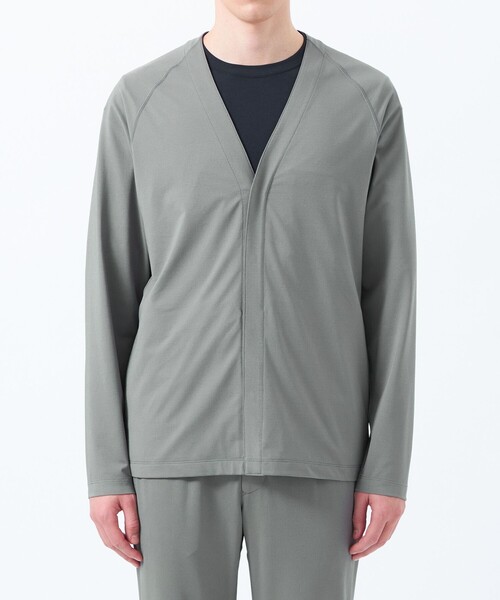 MACKINTOSH PHILOSOPHY（ﾏｯｷﾝﾄｯｼｭ ﾌｨﾛｿﾌｨｰ）の「ドライフラットストレッチ ハイパーストレッチメッシュ カーディガン（カーディガン/ボレロ・メンズ・ブラック/グレー系その他2・40/38）」の5枚目の写真