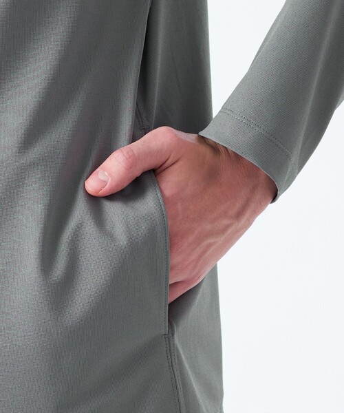 MACKINTOSH PHILOSOPHY（ﾏｯｷﾝﾄｯｼｭ ﾌｨﾛｿﾌｨｰ）の「ドライフラットストレッチ ハイパーストレッチメッシュ カーディガン（カーディガン/ボレロ・メンズ・ブラック/グレー系その他2・40/38）」の8枚目の写真