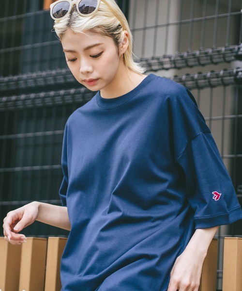 SAVIER(サビアー)の「【SAVIER/サビアー】×【ZERO STAIN/ゼロステイン】コラボ 袖リブ クルーネック Tシャツ(Tシャツ/カットソー・メンズ・ホワイト/オフホワイト/ネイビー/ブラック・LARGE/MEDIUM)」の4枚目の写真