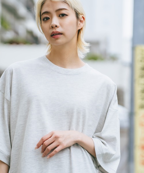 SAVIER(サビアー)の「【SAVIER/サビアー】×【ZERO STAIN/ゼロステイン】コラボ 袖リブ クルーネック Tシャツ(Tシャツ/カットソー・メンズ・ホワイト/オフホワイト/ネイビー/ブラック・LARGE/MEDIUM)」の3枚目の写真