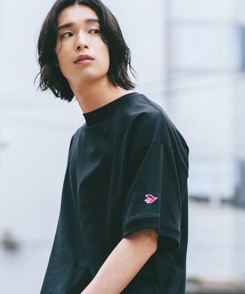 SAVIER(サビアー)の「【SAVIER/サビアー】×【ZERO STAIN/ゼロステイン】コラボ 袖リブ クルーネック Tシャツ(Tシャツ/カットソー・メンズ・ホワイト/オフホワイト/ネイビー/ブラック・LARGE/MEDIUM)」の1枚目の写真