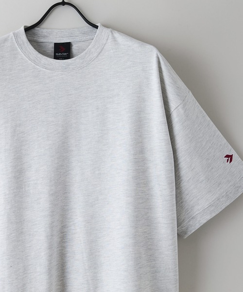 SAVIER(サビアー)の「【SAVIER/サビアー】×【ZERO STAIN/ゼロステイン】コラボ 袖リブ クルーネック Tシャツ(Tシャツ/カットソー・メンズ・ホワイト/オフホワイト/ネイビー/ブラック・LARGE/MEDIUM)」の8枚目の写真