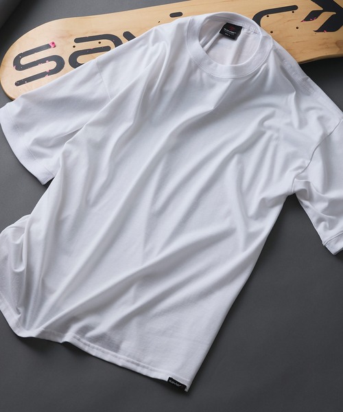 SAVIER(サビアー)の「【SAVIER/サビアー】×【ZERO STAIN/ゼロステイン】コラボ 袖リブ クルーネック Tシャツ(Tシャツ/カットソー・メンズ・ホワイト/オフホワイト/ネイビー/ブラック・LARGE/MEDIUM)」の13枚目の写真