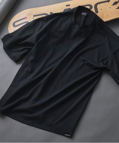 SAVIER(サビアー)の「【SAVIER/サビアー】×【ZERO STAIN/ゼロステイン】コラボ 袖リブ クルーネック Tシャツ(Tシャツ/カットソー・メンズ・ホワイト/オフホワイト/ネイビー/ブラック・LARGE/MEDIUM)」の15枚目の写真