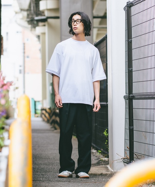 SAVIER(サビアー)の「【SAVIER/サビアー】×【ZERO STAIN/ゼロステイン】コラボ 袖リブ クルーネック Tシャツ(Tシャツ/カットソー・メンズ・ホワイト/オフホワイト/ネイビー/ブラック・LARGE/MEDIUM)」の18枚目の写真