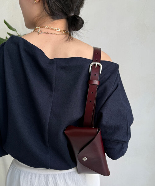 DouDou（ドゥドゥ）の「レザーベルトバッグ（ショルダーバッグ・レディース・イエロー/ブラウン/ブラック・FREE）」の9枚目の写真