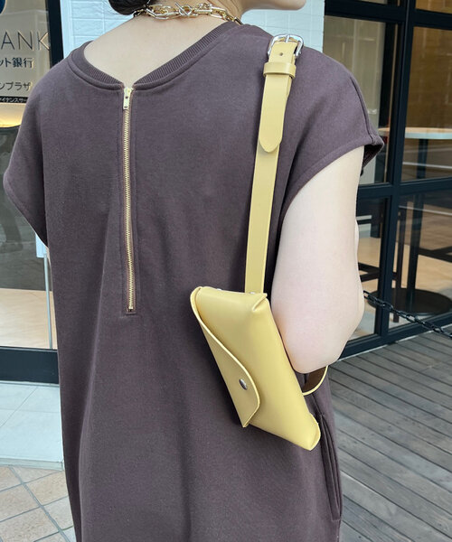 DouDou（ドゥドゥ）の「レザーベルトバッグ（ショルダーバッグ・レディース・イエロー/ブラウン/ブラック・FREE）」の13枚目の写真