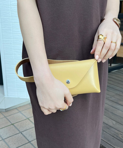 DouDou（ドゥドゥ）の「レザーベルトバッグ（ショルダーバッグ・レディース・イエロー/ブラウン/ブラック・FREE）」の14枚目の写真