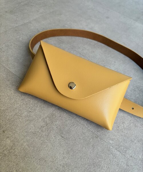 DouDou（ドゥドゥ）の「レザーベルトバッグ（ショルダーバッグ・レディース・イエロー/ブラウン/ブラック・FREE）」の18枚目の写真