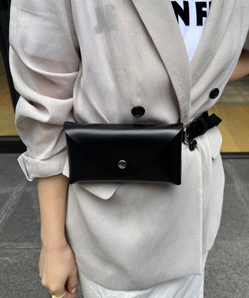 DouDou（ドゥドゥ）の「レザーベルトバッグ（ショルダーバッグ・レディース・イエロー/ブラウン/ブラック・FREE）」の3枚目の写真